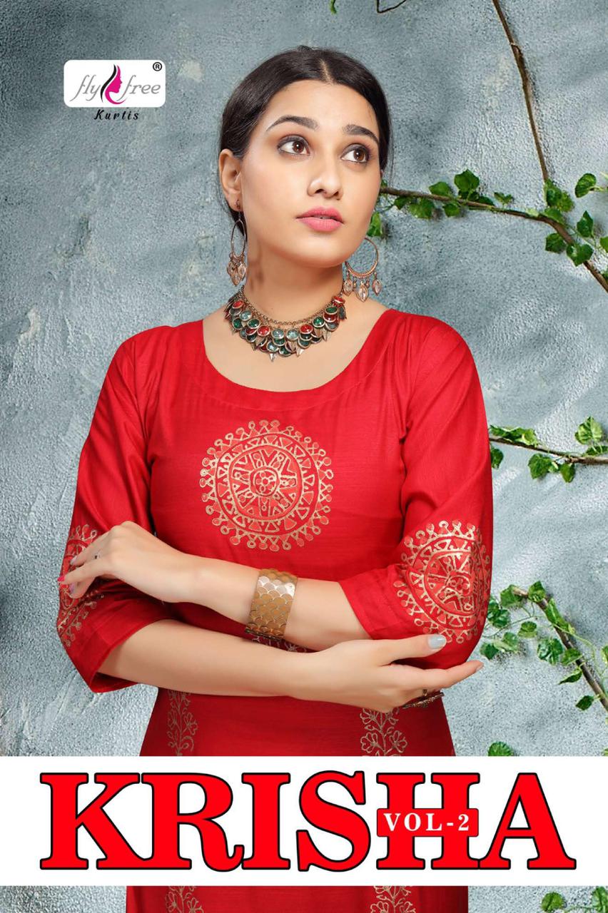 Fly Free Krisha 2 Fancy Ethnic Wear Designer Fancy Kurti Collection